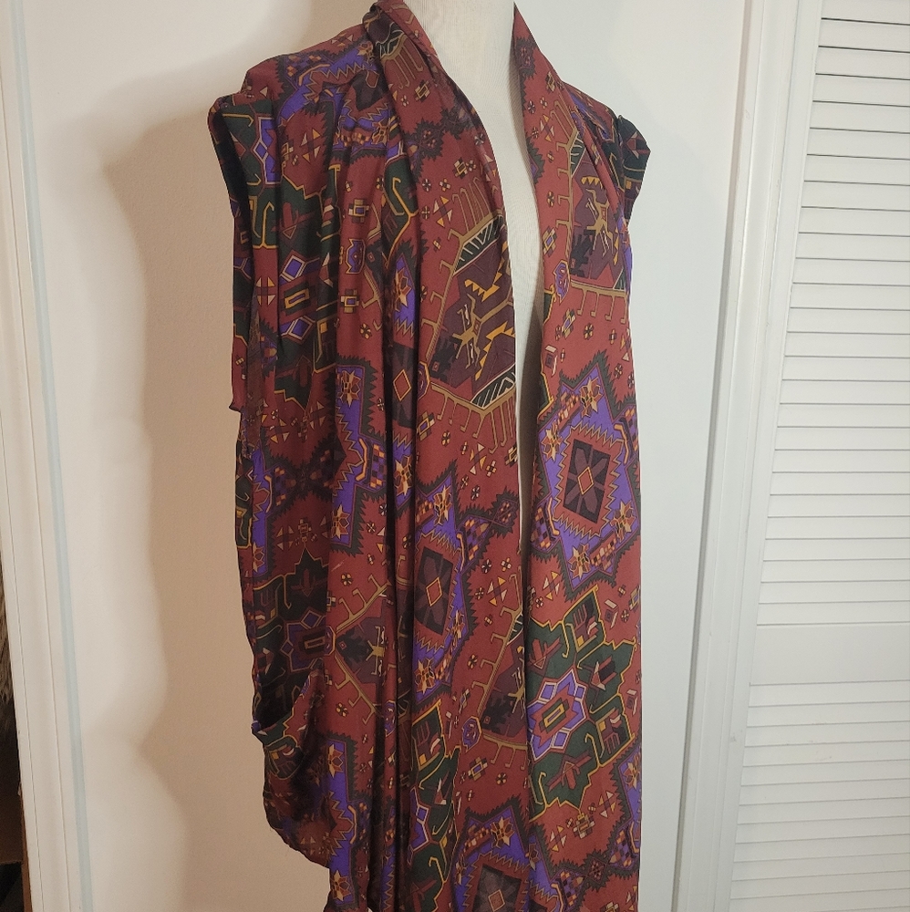Loose boho vest